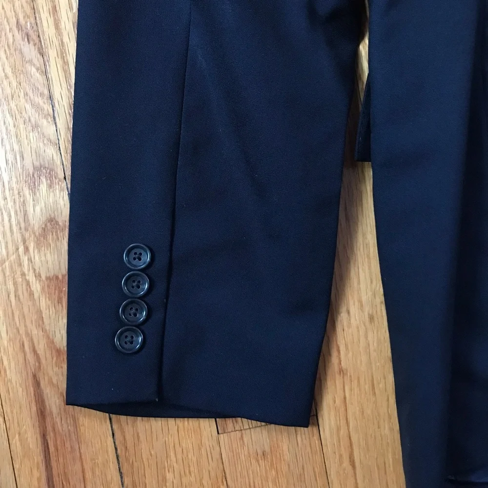 J. Crew X Loro Piana Black Ludlow Blazer Jacket Italian Wool 44R